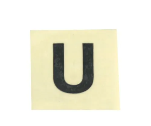 61-7398-12 字符印章黑色U 15毫米 CL15B-U