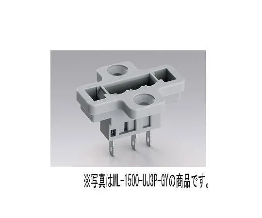 63-3090-83　Screwless Terminal Block Receptacle 2-pole grey　ML-1500-UJ-2P-GY