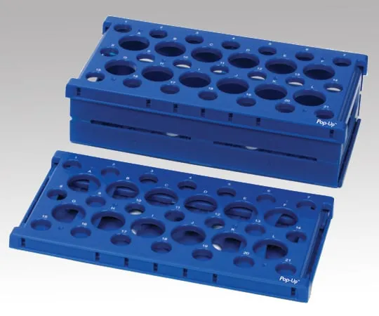 1-3240-01　管式离心机用折叠架15mLx 21 Pcs50mLx 12 Pcs Blue　HS24320B