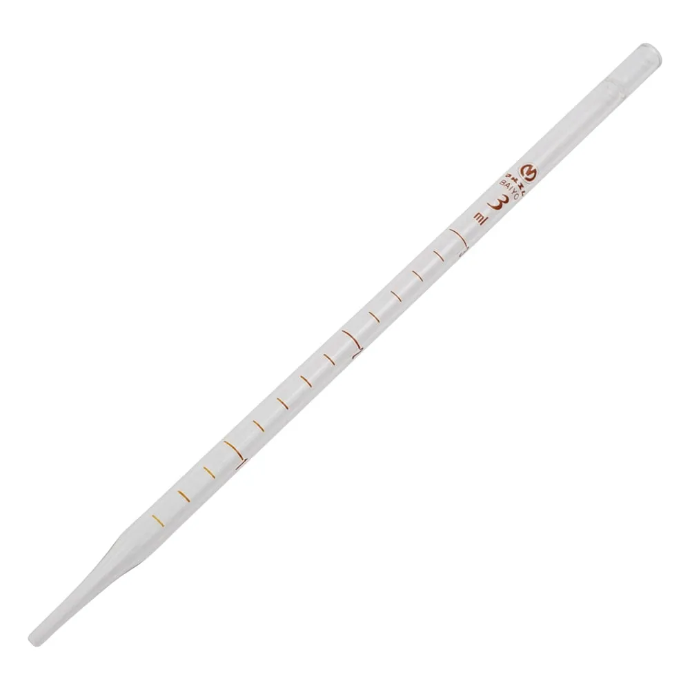 6-280-02　测量吸量(简易检视列印比例，硬式玻璃) 3 mL 10份