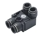 61-7652-41　连接器肘部  ，  φ3-φ3　QC3L-3M