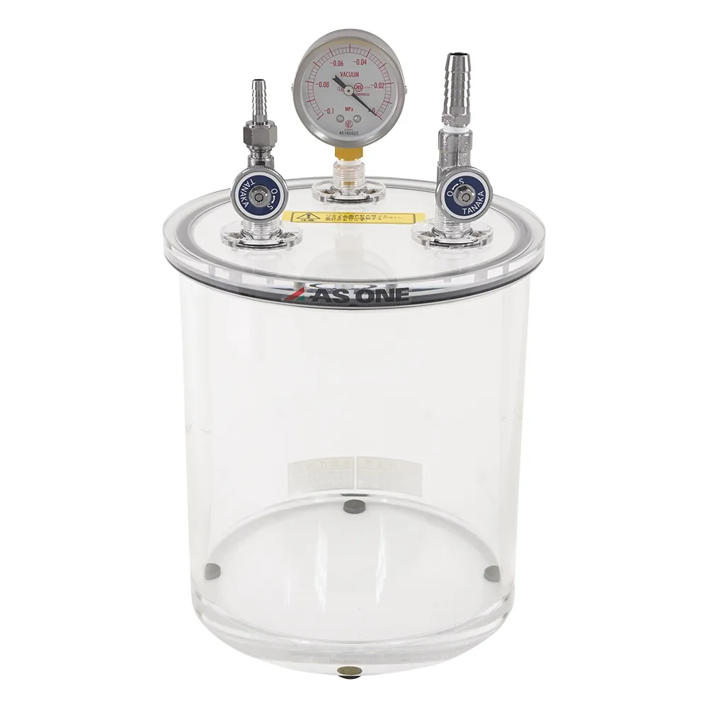 2-7875-01-56　Acrylic Small Vacuum Container phi 215 x 335 mm with English Calibration Certificate　200
