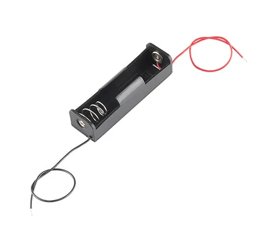 63-3035-80　Battery Holder - 1x18650 (wire leads)　PRT-12899