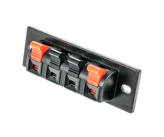 63-4610-51　RS PRO Panel Mount Speaker Terminal Socket,4Way,3A, Quick Connect Terminal　392-683