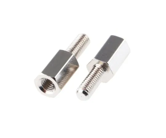 63-4588-65　RS PRO黄铜六角防滑，男/女，8mm,M3×M3　221-134
