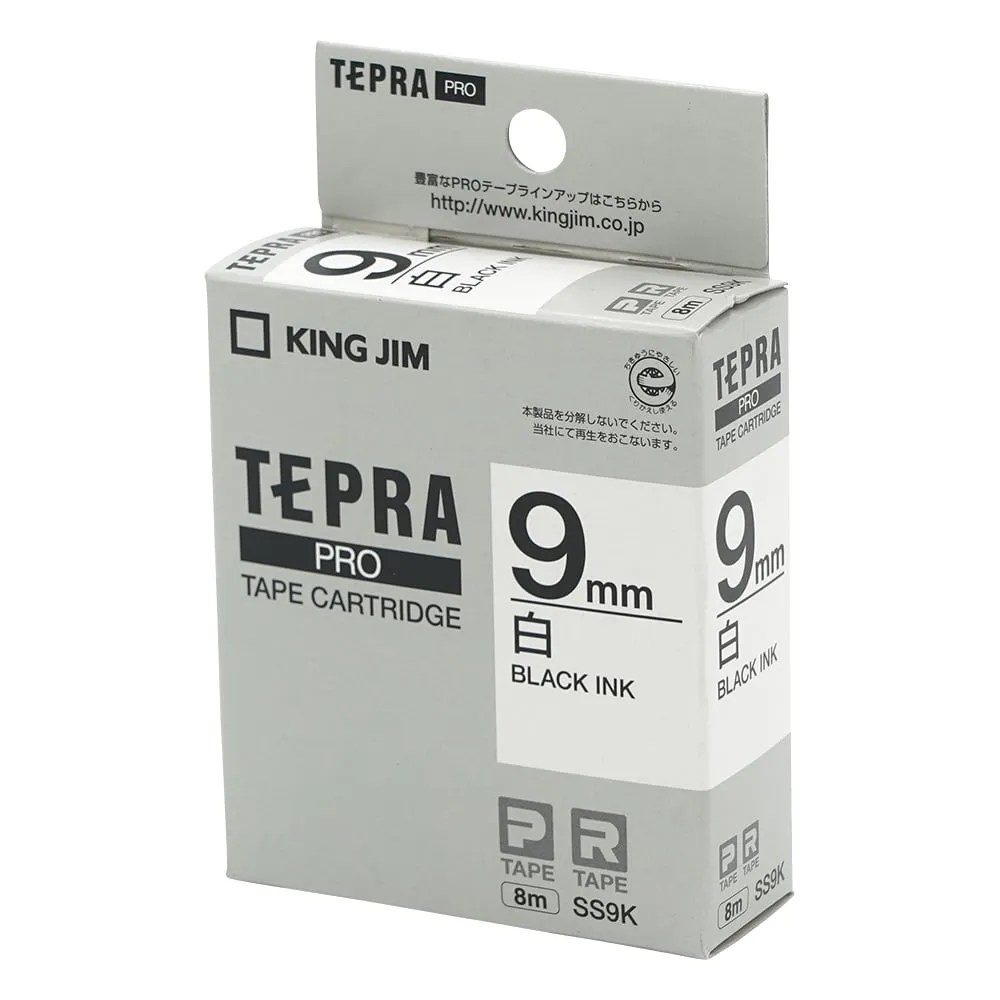 6-4021-02　Tepra PRO标签印表机磁带匣，白色　SS9K