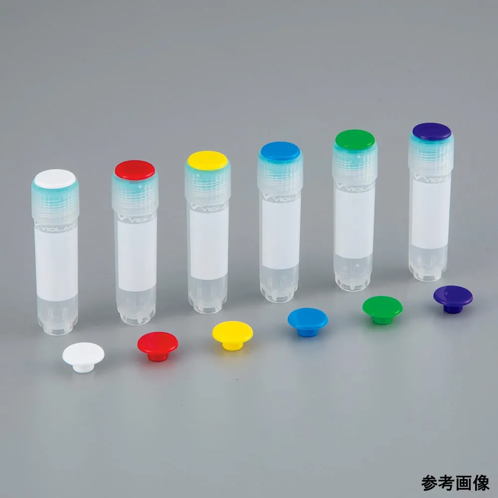 4-3846-27　Violamo Cryovial Insert Cap White 1000 Pieces Included