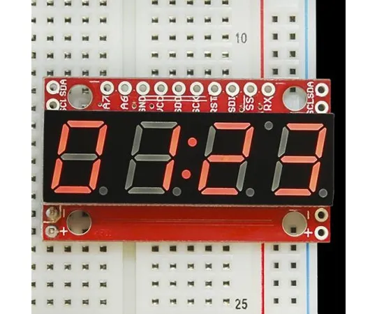 68-2101-06　Serial 7-segment 4-digit LED (red)　SFE-COM-11441