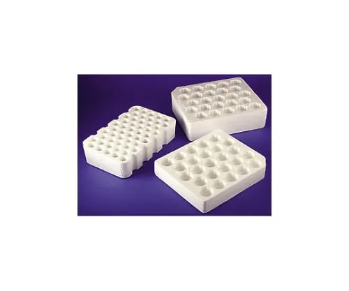 61-4690-64　离心管用泡沫PS (聚苯乙烯) 支架50mL　4365