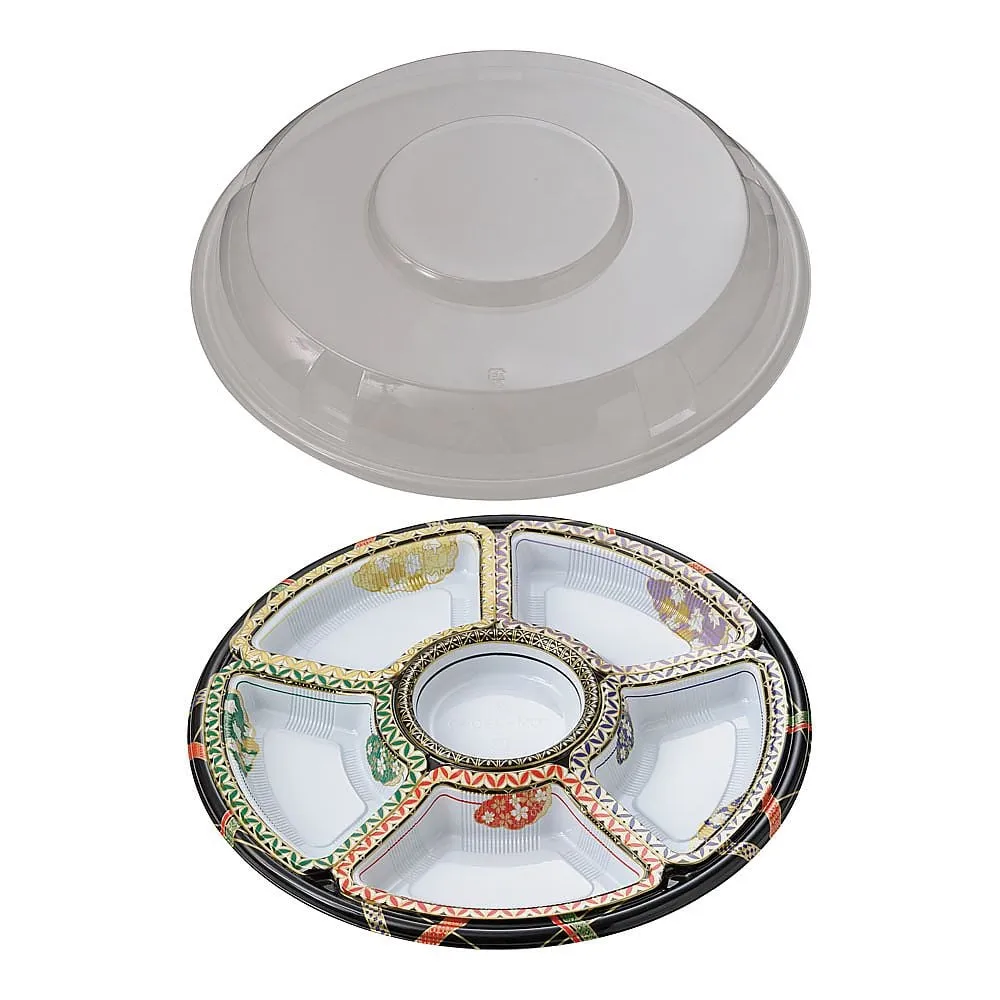 62-6652-47　Round Hors d'oeuvres Yuzen Set (10 pcs)　TOM-380