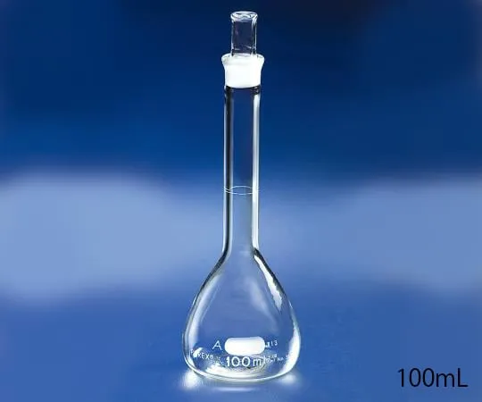 3-1681-04-56　Volumetric Flask CLassA, White, with Warranty, 10mL with English Calibration Certificate　5680-10