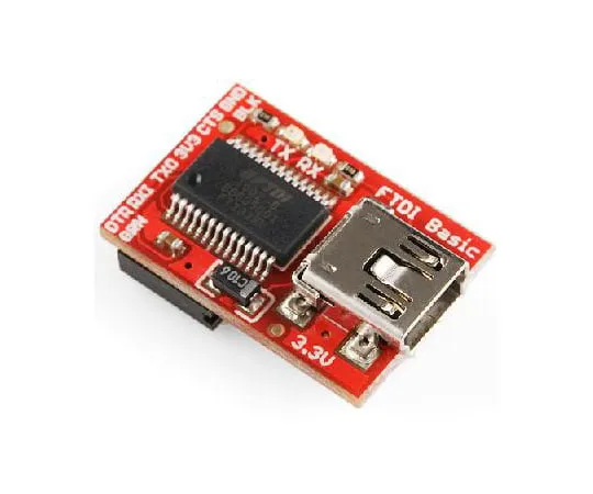 63-3123-97　FTDI Basic Breakout-3.3V USB to Serial Adapter　DEV-09873
