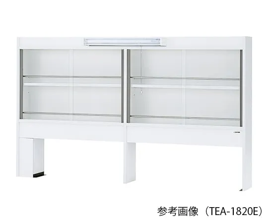 3-4583-15　Reagent Shelf (for Side Laboratory Table, with Glass Door, with LED Lighting) 900 x 300/405 x 1070 mm　TEA-930E