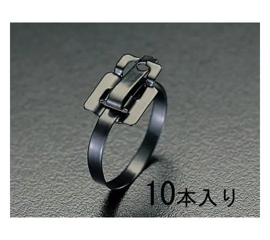 78-0150-27　［已停用］不锈钢尼龙涂层绑带6.4×229mm ( 大直径:65mm) [10件]　EA463FG-12