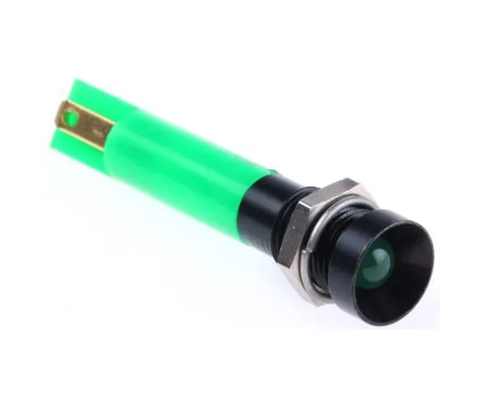 63-4586-18　RS PRO绿色指示器，12 V直流，8毫米安装孔尺寸，焊点终止　207-860