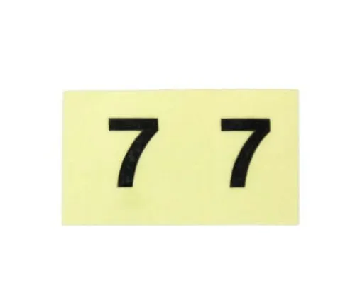 61-7397-19 字元贴纸7黑色10公厘 CL10B-7