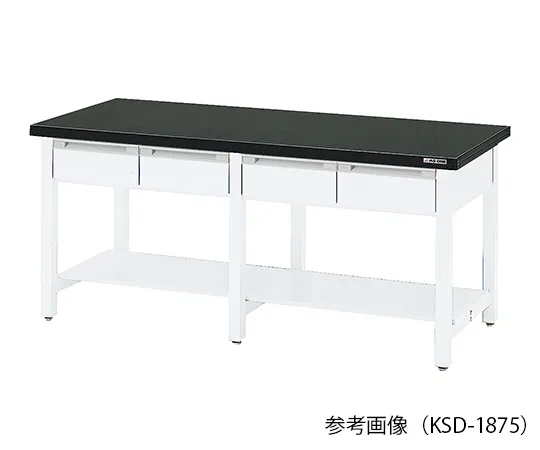 3-5806-11　工作台 (带有单面抽屉的木材) 1200 x 750 x 800 mm　KSD-1275