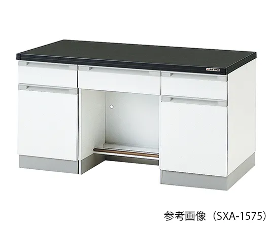 3-4318-11　实验室侧工作台 (木型) 1500×750×800 mm　SXA-1575