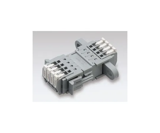 63-3033-74 Screwless Terminal Block Plug - Receptacle (flanged for horizontal fixation) set DC 300 V -5 A 8 pole SL-4000-ASV-4PGY