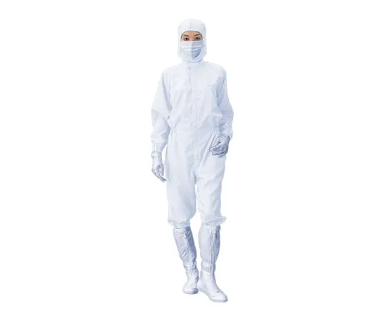 1-6364-08　AS 199 C无尘服装男女通用白色5 L　-