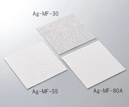 3-5515-01　金属多孔介质 (银) 50 x 50 mm厚度1 mm孔径0.36 mm　Ag-MF-30-50-1