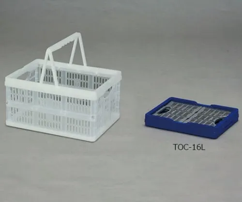 61-0425-42　带有手柄TOC-16L蓝/灰的可折叠容器　556624/TOC-16L