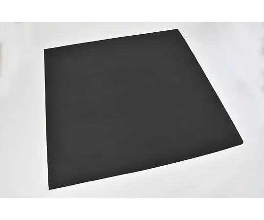64-3427-94　阻燃硅海绵垫片厚度1mm 1000mm x 1000mm黑色 (V-0认证) 耐热150°C　SSB-1-1000-1000