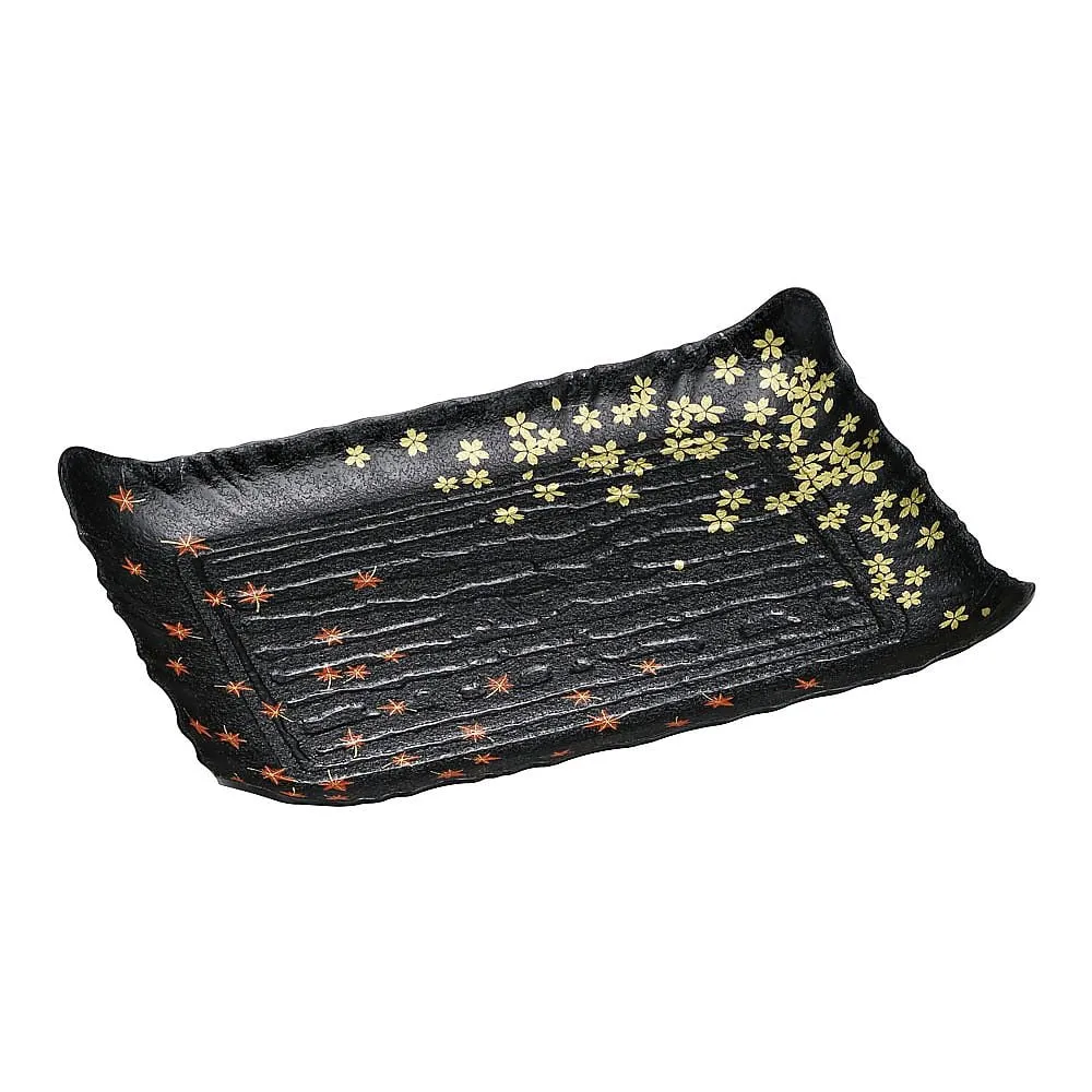 62-6653-33　Plastic Container Chikugo Shunju Kuroko (10 pcs)