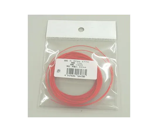 63-3093-88　ETFE Wire (JUNFLON Wire) Red 0.51 mm 10 m (±2%)　ETFE0.51MML10