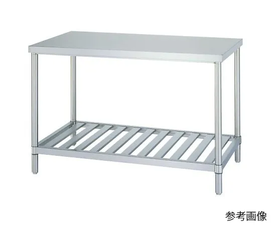 4-2142-01　安静的不锈钢工作台宽度600 x深度450 x高度800公厘　WS-6045SI