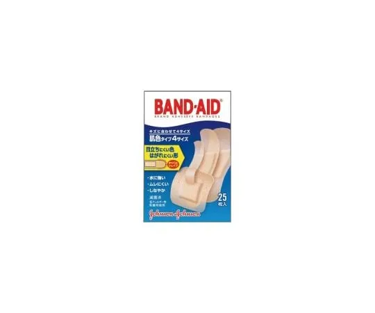 63-1666-13　［Discontinued］Band-Aid Beige Type 25 Sheets (4 Size Mix)