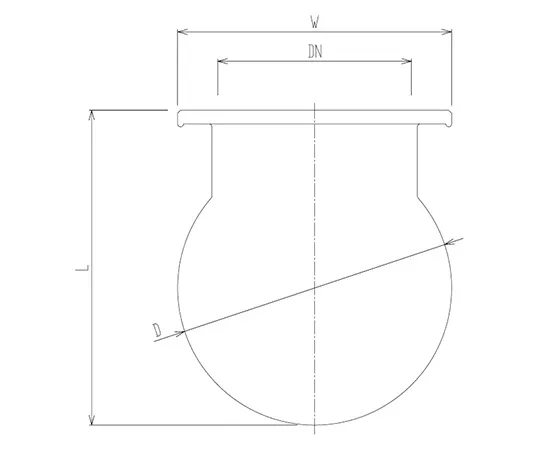 64-5087-90　石英球形分离反应器300 mL　1240-300