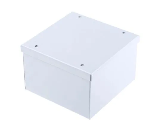 63-4592-34　RS PRO灰色冷轧钢仪器盒，120 x 120 x 80 mm　232-226
