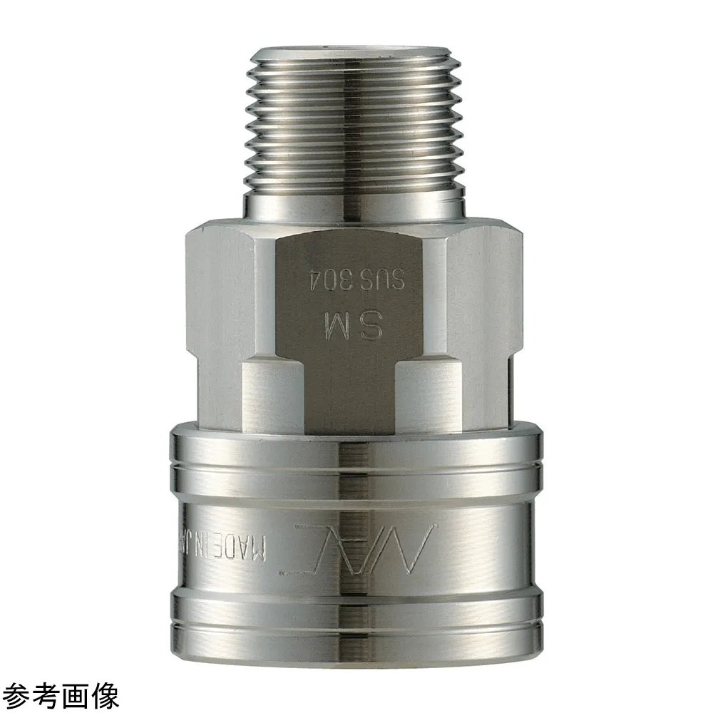 4-4720-01　Quick coupling (stainless steel socket) male screw R 3/8　CTL03SM3