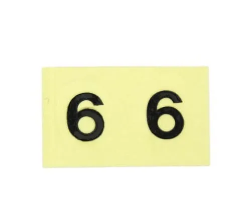 61-7397-18 字元贴纸6黑色10公厘 CL10B-6