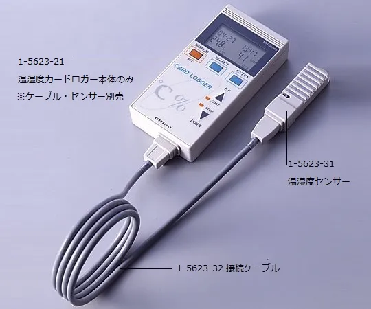 1-5623-21-57　Temperature and Humidity card logger with Chinese Calibration Certificate　MR6662