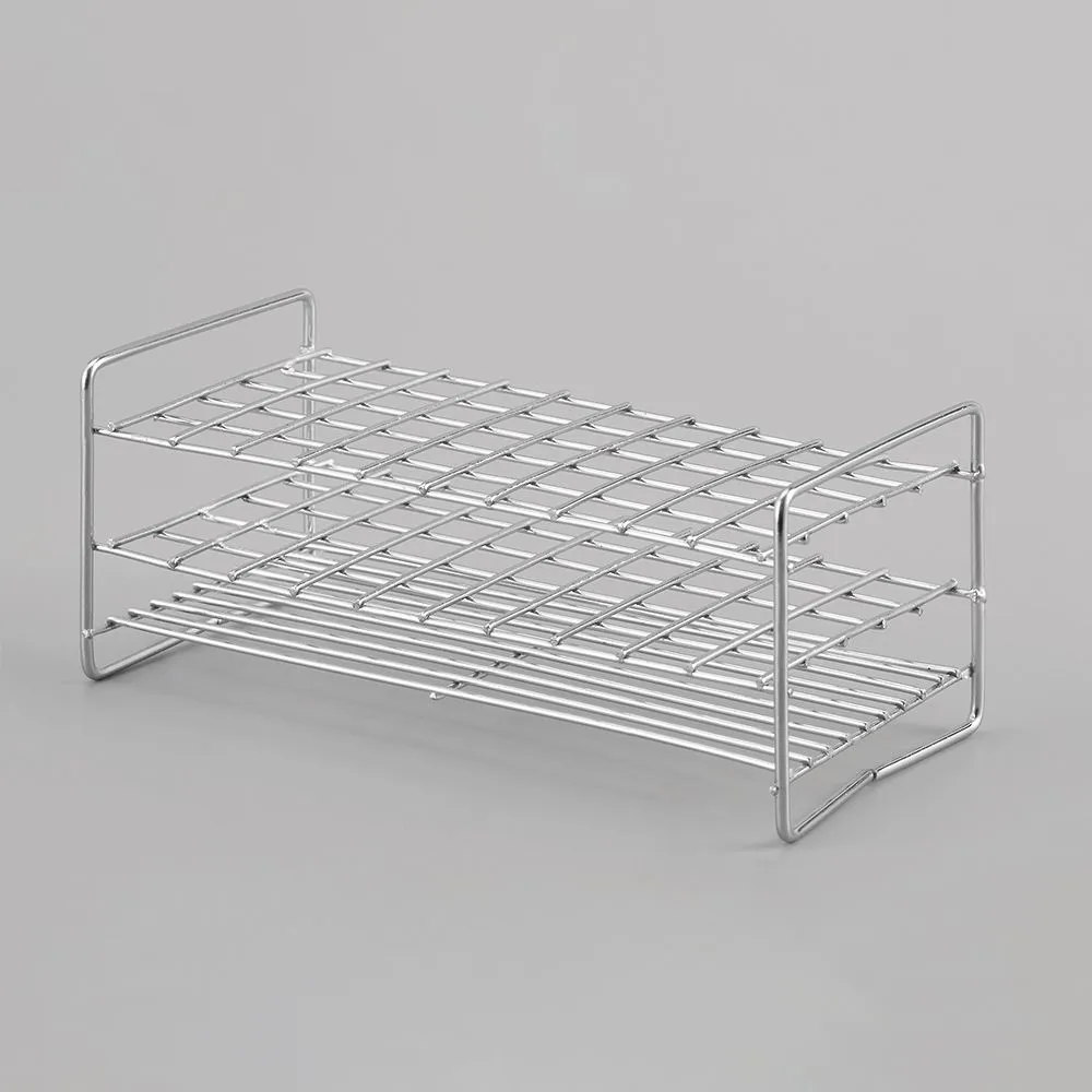 51-0050-01　［Discontinued］Stainless Steel Test Tube Rack φ15 mm 5 x 10 Array