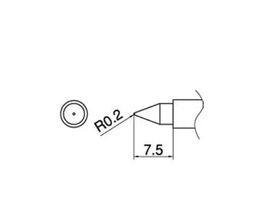 3-9236-11　便携式焊铁更换尖头　T11-B