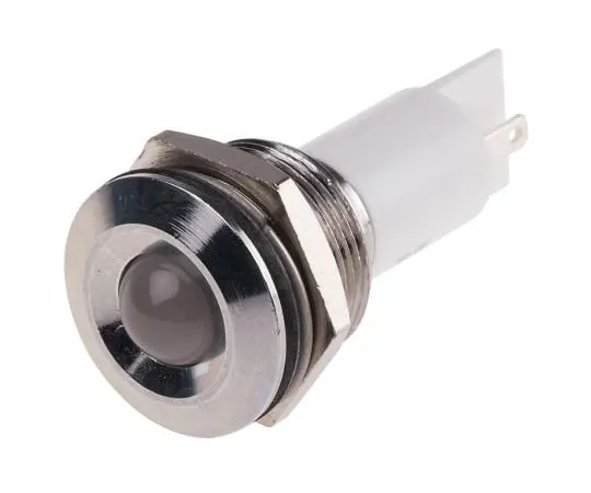 63-4586-40　RS PRO白色指示器，24 V交流/直流，19 mm安装孔尺寸，焊点终止，IP67　208-526