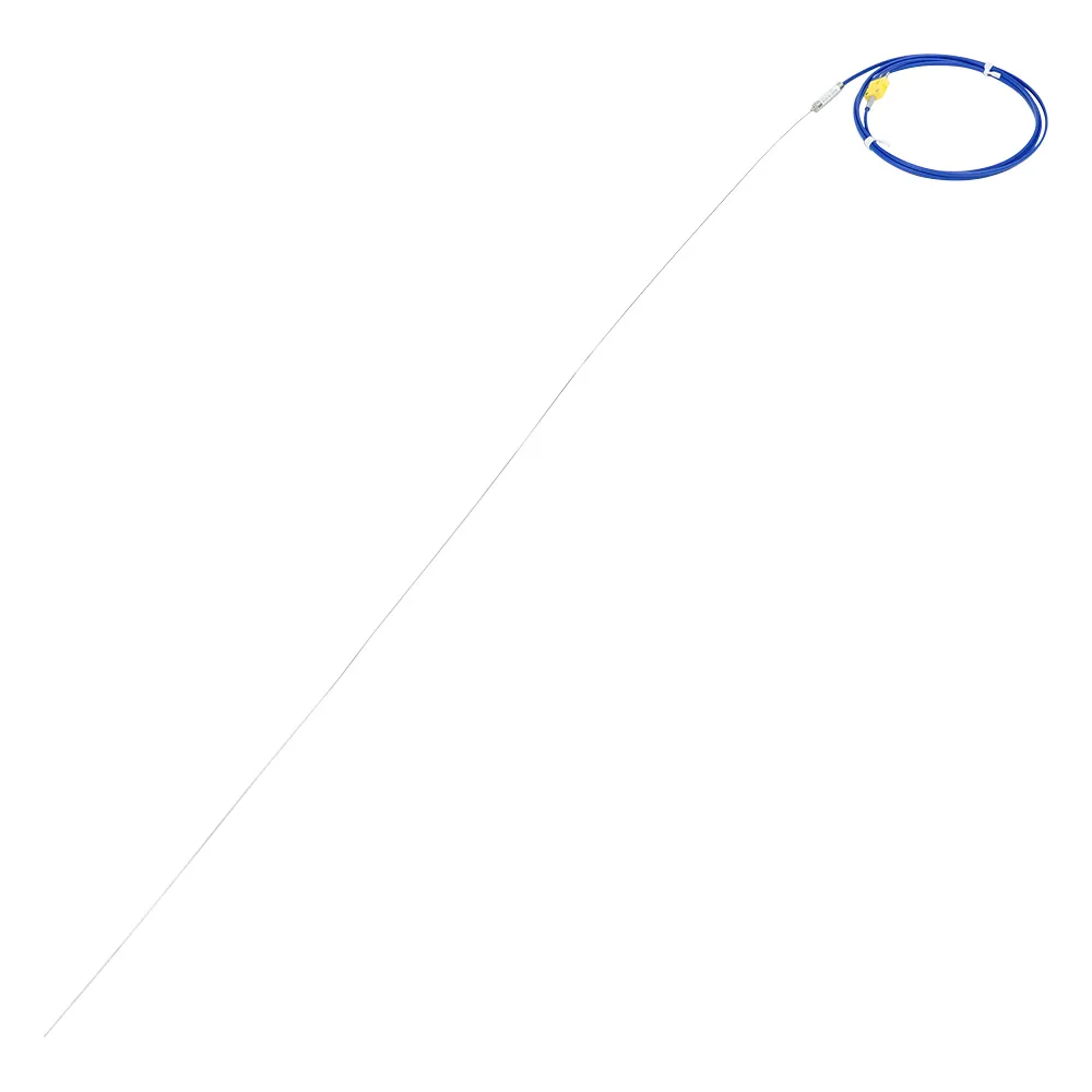 3-5393-01-56　K-sheath Thermocouple (SUS 316 long sheath type) 650℃, φ1.0 x 1000mm with English Calibration Certificate　K-316-1.0-1000