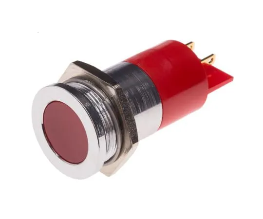 63-4585-37　RS PRO红色指示器，24 V交流/直流，22 mm安装孔尺寸，焊点终止　204-861
