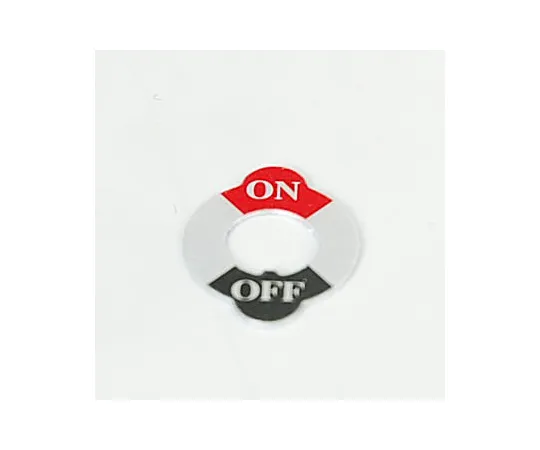 63-3107-14　M6 Toggle Switch ON-OFF nameplate　MNU-1M10