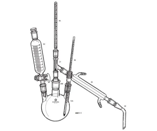 63-6523-39　蒸馏器1000mL　AB21-1-1