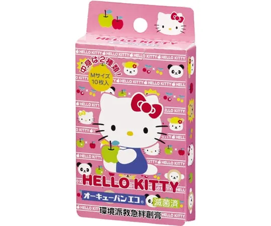 69-3150-98　Oak Cuban Eco Character (Hello Kitty A) 1 Box (10 Sheets x 10 Pieces)　OQEKT10KA