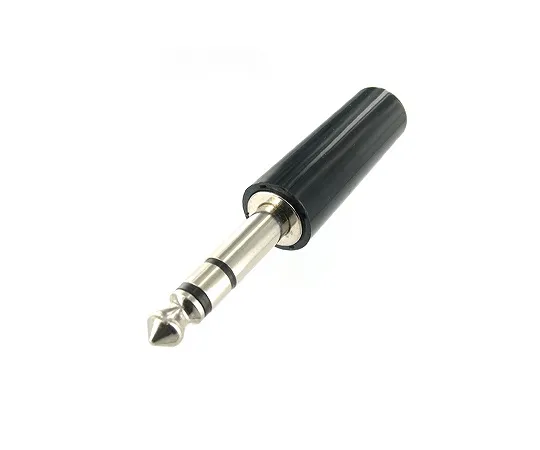 63-3100-16　6.3 phi Stereo Plug Black　WTN03F1080