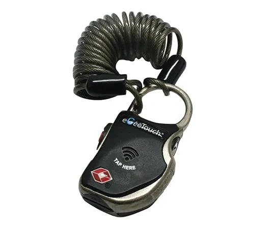 3-8380-01　［已停用］Smart Travel Lock EGEETOUCH搭配TSA Lock Black　GT1000 BK