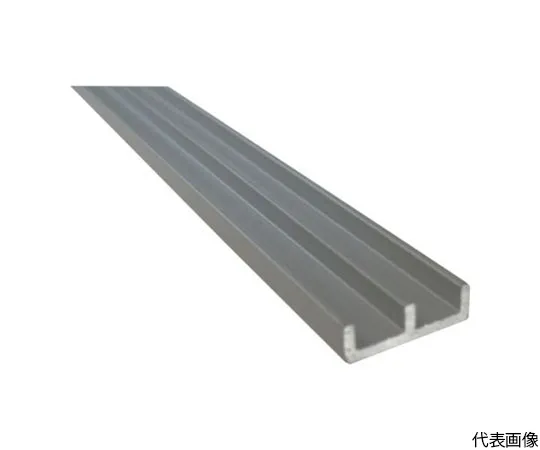 64-5010-76　Aluminum Mall E Type Rail Bottom 12 x 3.5 Silver 2 m　FM181SL