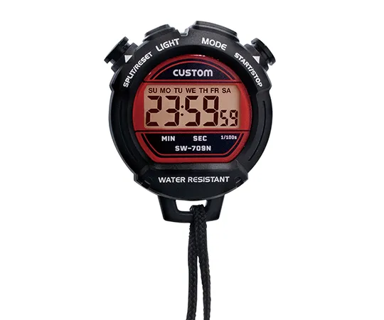 6-5612-21-57　Drip-proof stopwatch (IPX4 compliant) with Chinese Calibration Certificate　SW-709N