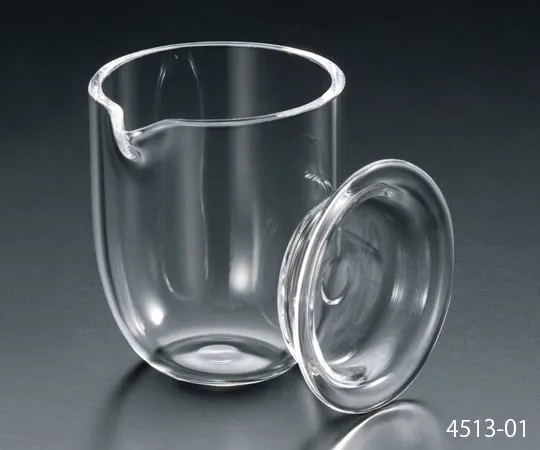 1-1302-04　石英坩埚(铂金坩埚，带盖) 50mL　4513-04