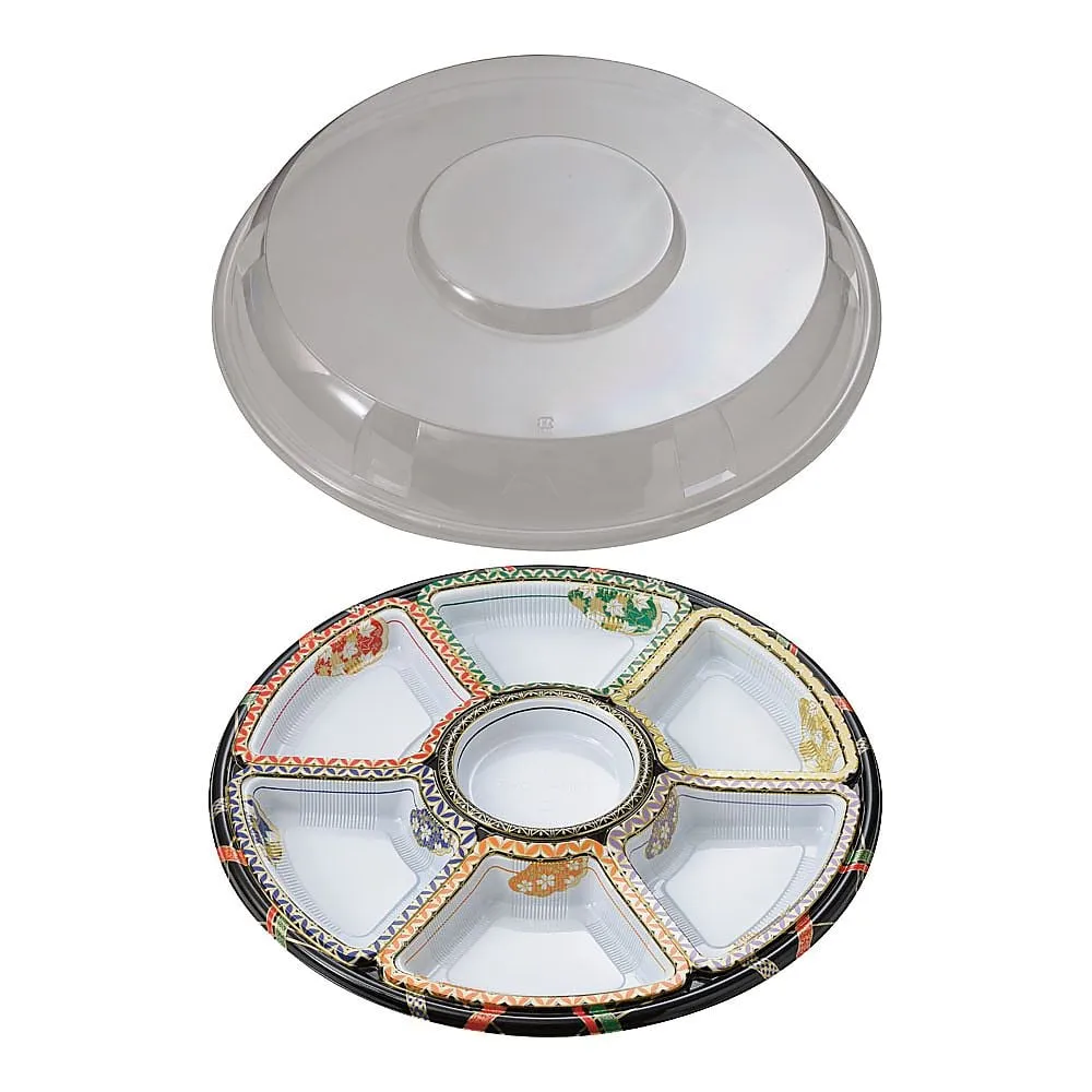 62-6652-45　Round Hors d'oeuvres Yuzen Set (10 pcs)　TOM-460